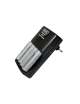 CARICABATTERIE COMPATTO PER AA/AAA CON 4 BATTERIE STILO AA NI-MH 2500MAH