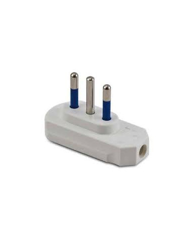 SPINA ELETTRICA 10A+T A PIPA BIANCA