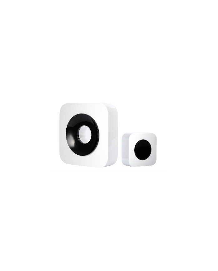 CAMPANELLO WIRELESS CON PORTATA 150 MT.BIANCO/NERO
