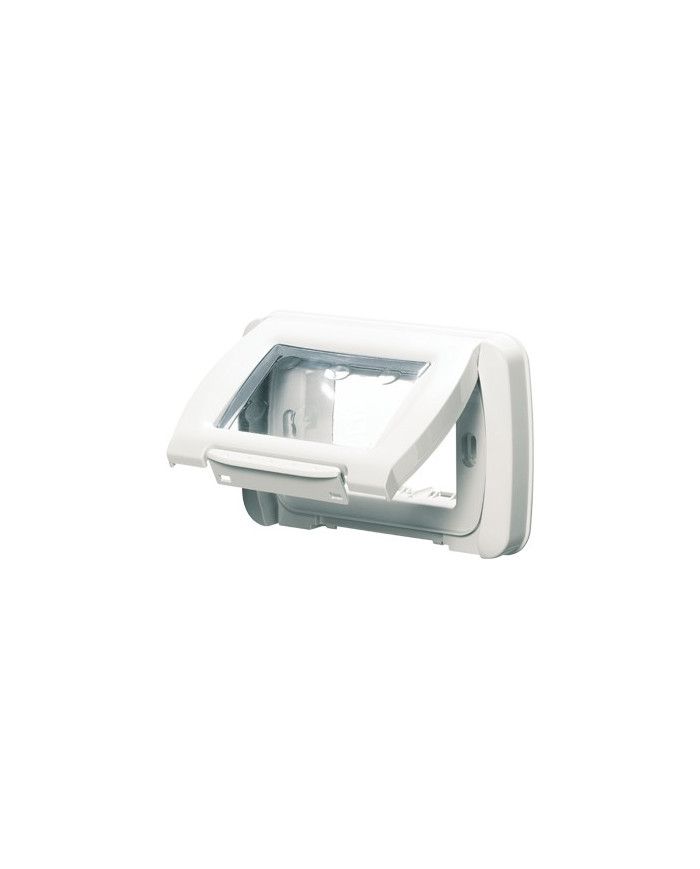 PLACCA STAGNA IP55 3 POSTI BIANCO NUVOLA