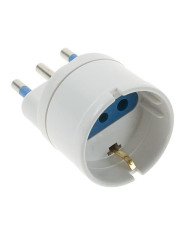 ADATTATORE SPINA 16A - PRESA SCHUKO BIANCA