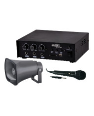 KIT AMPLIFICATORE 30W CON MP3 / TROMBA / MICROFONO