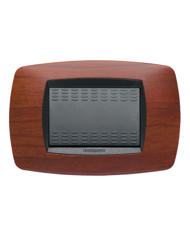 PLACCA 3 POSTI CILIEGIO MASTER