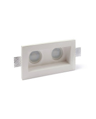 FARETTO IN GESSO DA INCASSO DOPPIO 21X11,5 H 5