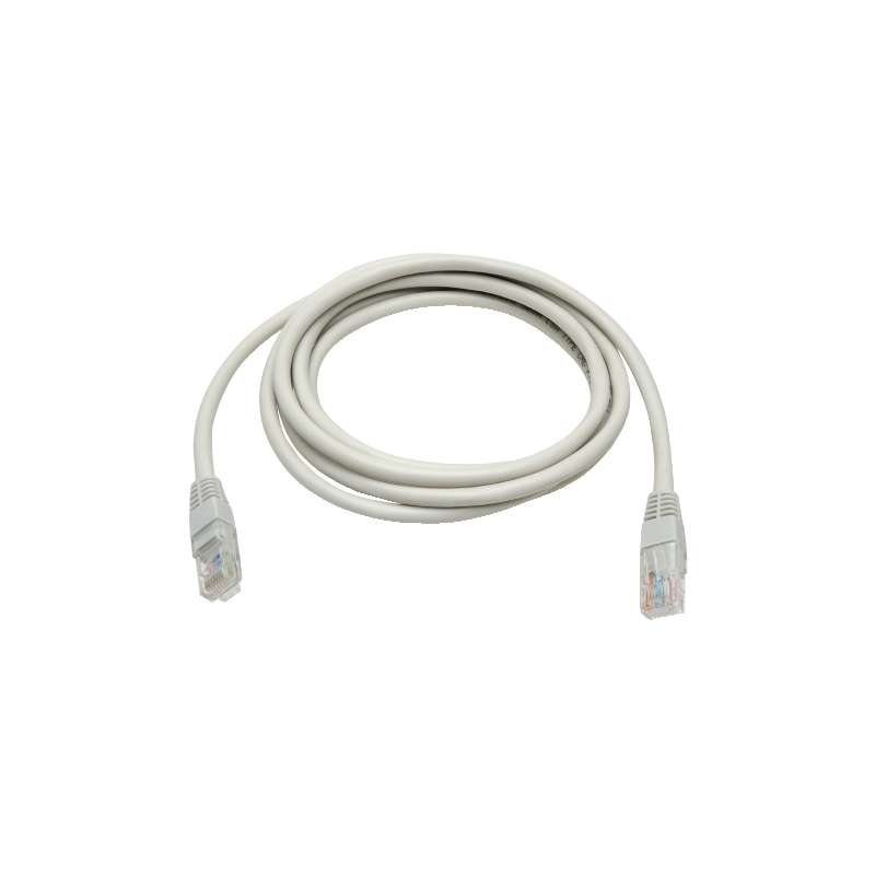 CAVO PATCH UTP CAT. 5 CON 2 SPINE RJ45 7MT BIANCO