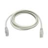CAVO PATCH UTP CAT. 5 CON 2 SPINE RJ45 7MT BIANCO