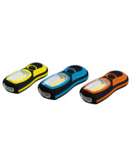 LAMPADA DI EMERGENZA PORTATILE 3W FRONTALE + 3 LED