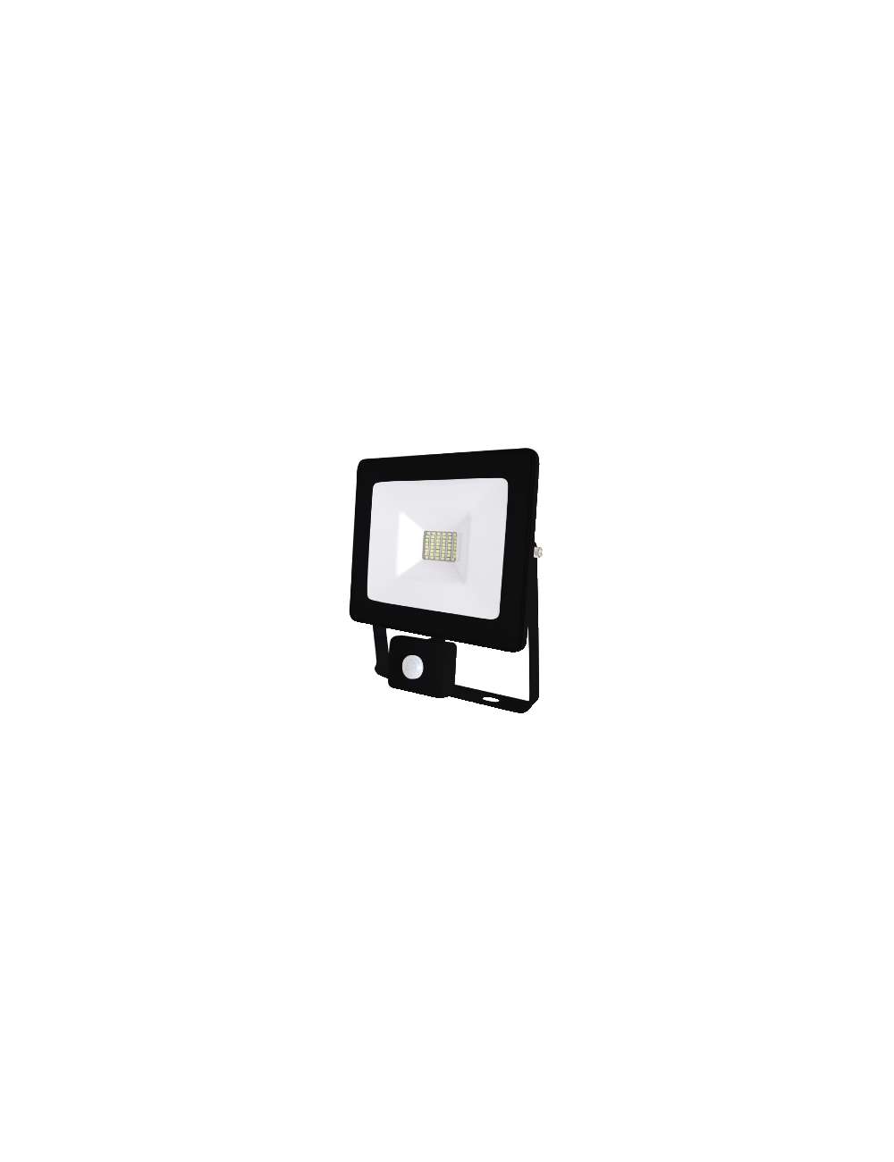 FARO DA PARETE 30W CON SENSORE PIR L.NATURALE NERO