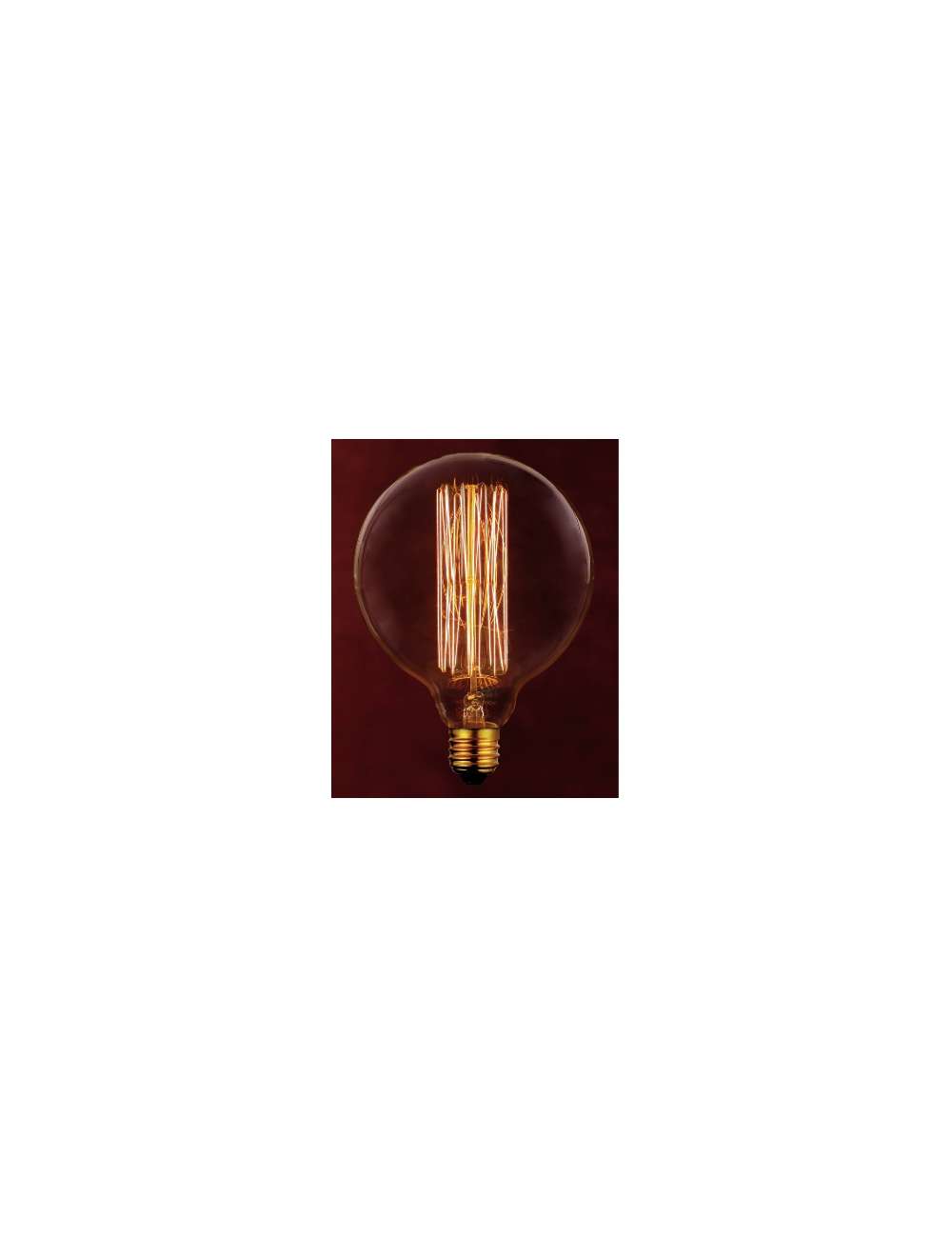 LAMPADINA INCANDESCENZA VINTAGE GLOBO CAOS E27