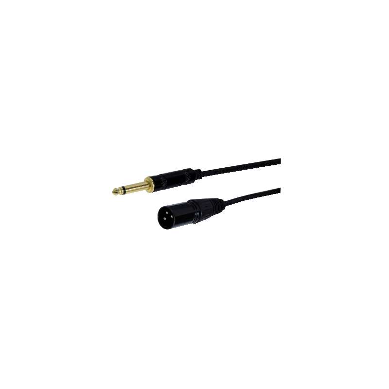 CAVO MICROFONICO SPINA 6,3MM MONO SPINA XLR 5 MT
