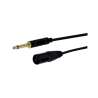 CAVO MICROFONICO SPINA 6,3MM MONO SPINA XLR 5 MT