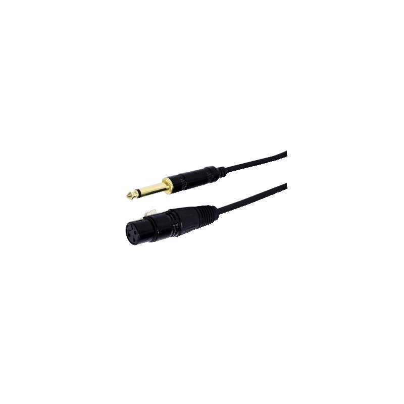 CAVO MICROFONICO SPINA 6,3MM MONO PRESA XLR 5 MT