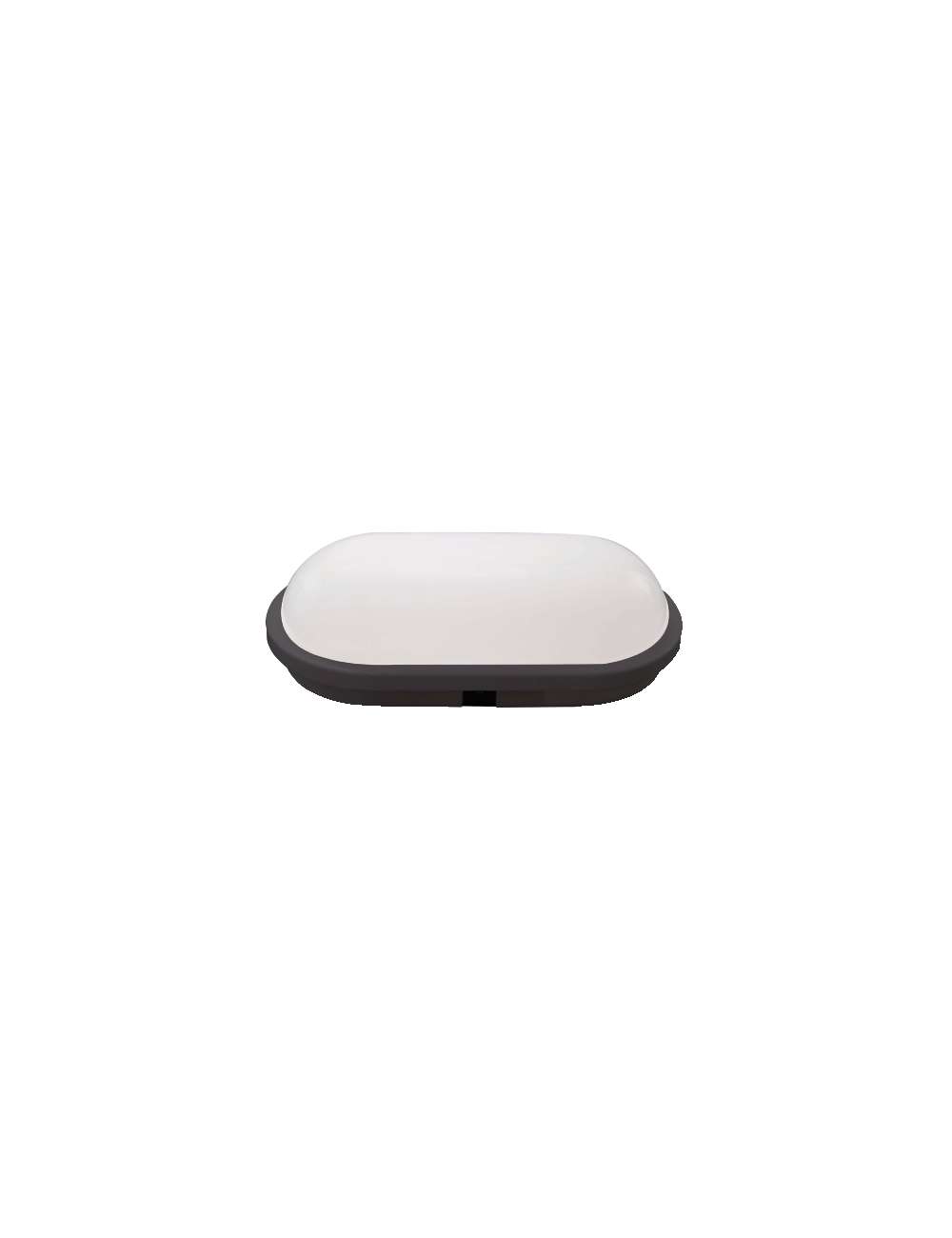 PLAFONIERA OVALE LED DA ESTERNO IP65 20W ANTRACITE