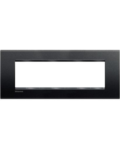 PLACCA LIVING LIGHT 7 MODULI ANTRACITE BTICINO
