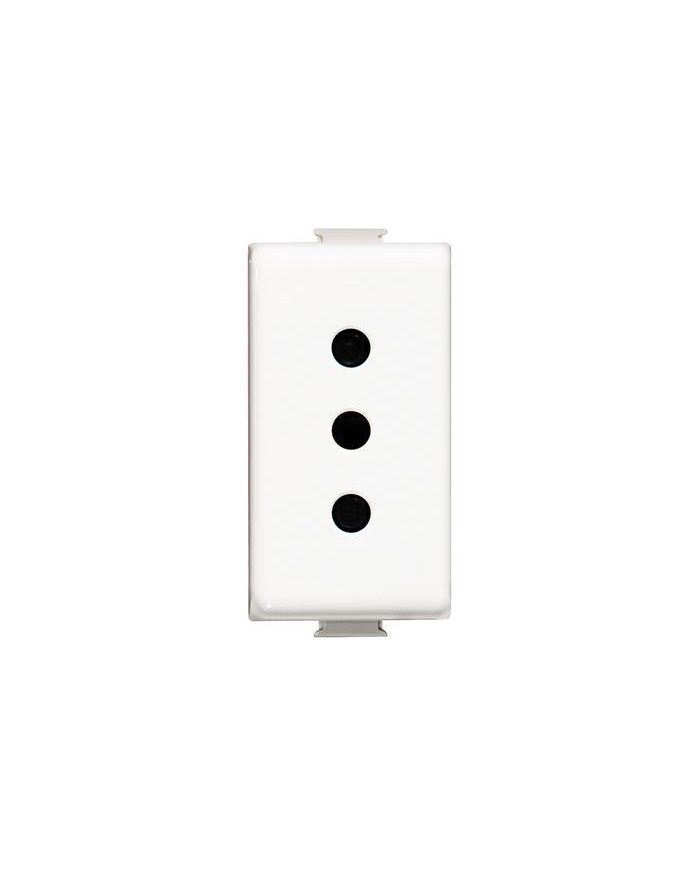 PRESA 2P+T 10A 250V AC COLORE BIANCO
