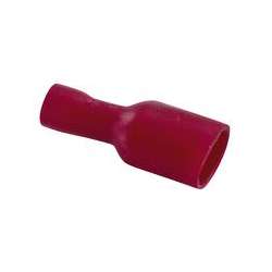 FASTON FEMMINA 6,3MM TOTALMENTE ISOLATO ROSSO