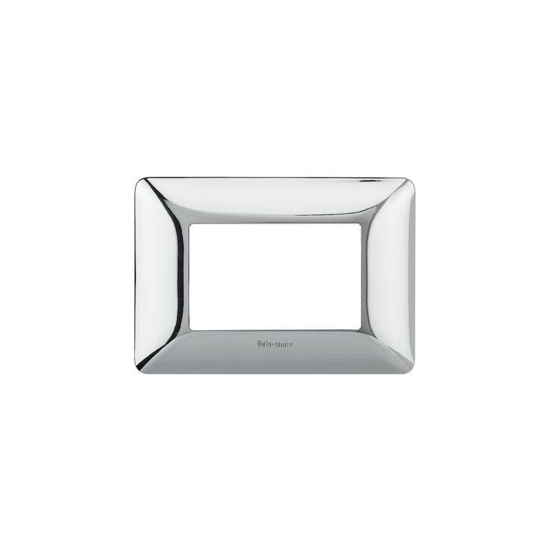 PLACCA MATIX 3 MODULI CROMO LUCIDO