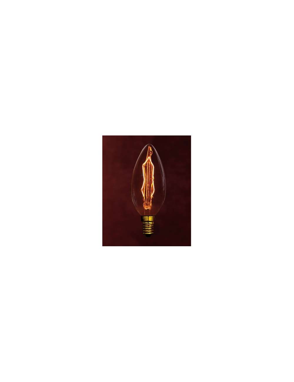 LAMPADA INCANDESCENZA CANDELA VINTAGE E14 30W