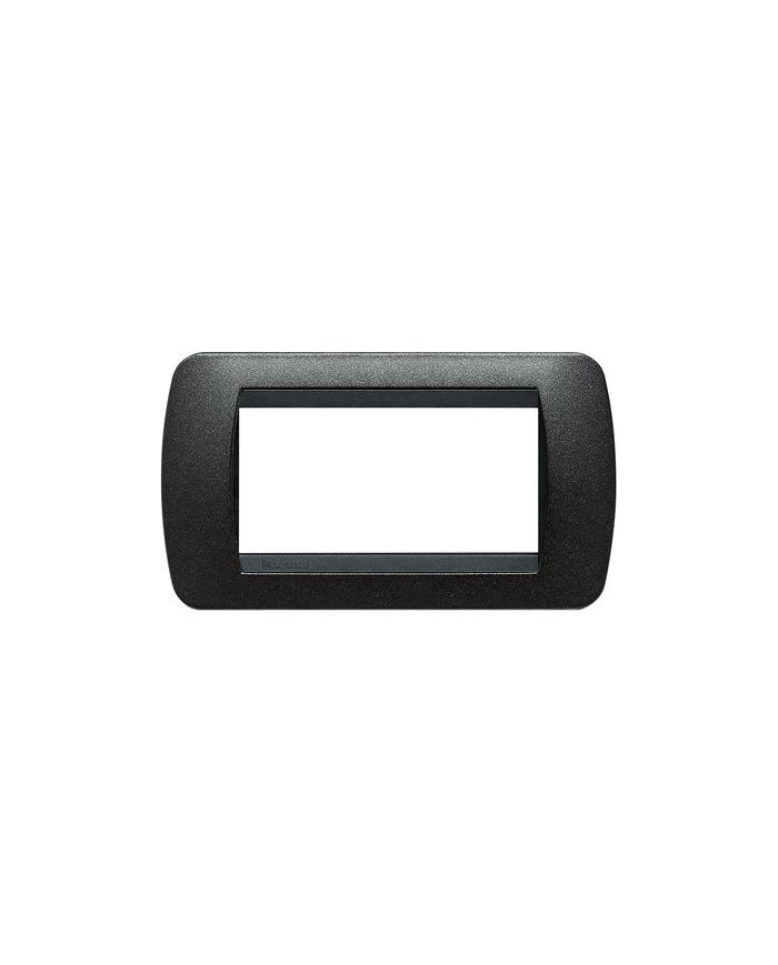 PLACCA 4 MODULI GRAFITE NERO LIVINGLIGHT