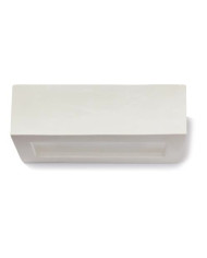 APPLIQUE IN GESSO BIEMISSIONE LUMINOSA 27,8X9X12CM GESSO ALFA MADE IN ITALY