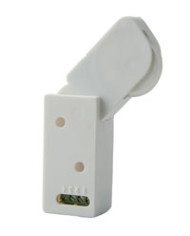 CONTATTO PER TAPPARELLE CON ROTELLA SNODABILE BIANCO