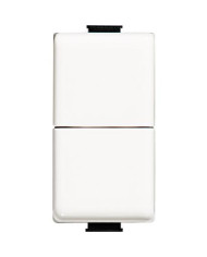 DOPPIO PULSANTE 1P NO 10A 250V AC COLORE BIANCO