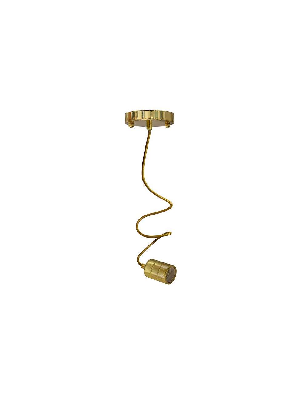 PENDANT IN METALLO E27 100W MAX CAVO 1MT ORO