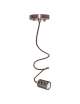 PENDANT IN METALLO E27 100W MAX CAVO 1MT ROSSO RAM