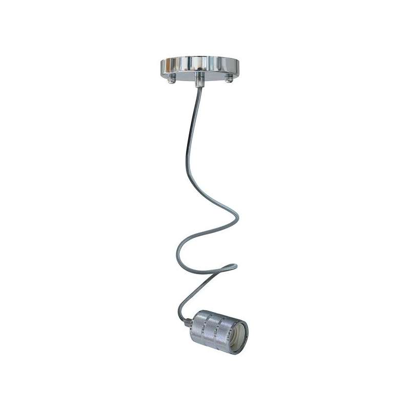 PENDANT IN METALLO E27 100W MAX CAVO 1MT SILVER