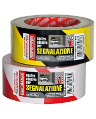 NASTRO ADESIVO PER SEGNALAZIONE GIALLO NERO 33X50