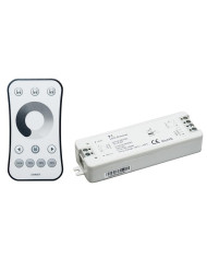 KIT Dimmer LIFE512 Radiocomando 1 zona RF 2,4GHz con ricev. con Push Button 12V(96W)/24V(192W) 8A