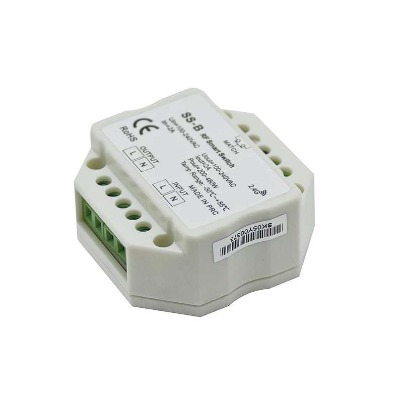 DECODER DA RF 2,4GHZ A RELÈ ON/OFF 100-240V