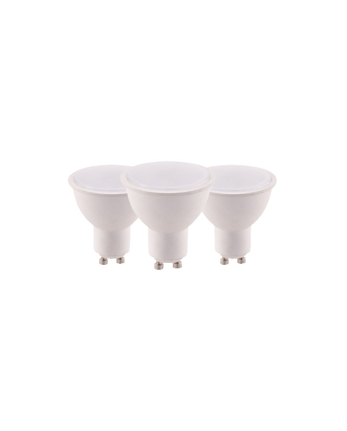KIT 3 FARETTI LED GU10 7W 120° LUCE CALDA