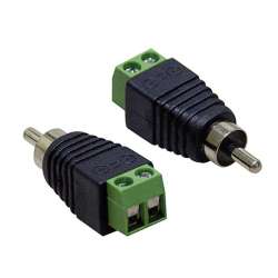 SPINA RCA VOLANTE NERA CON MORSETTI X COLL.A VITE