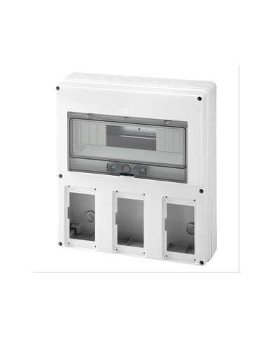 QUADRETTO VUOTO VERTICALE COMBIBLOC 2 PRESE IP44