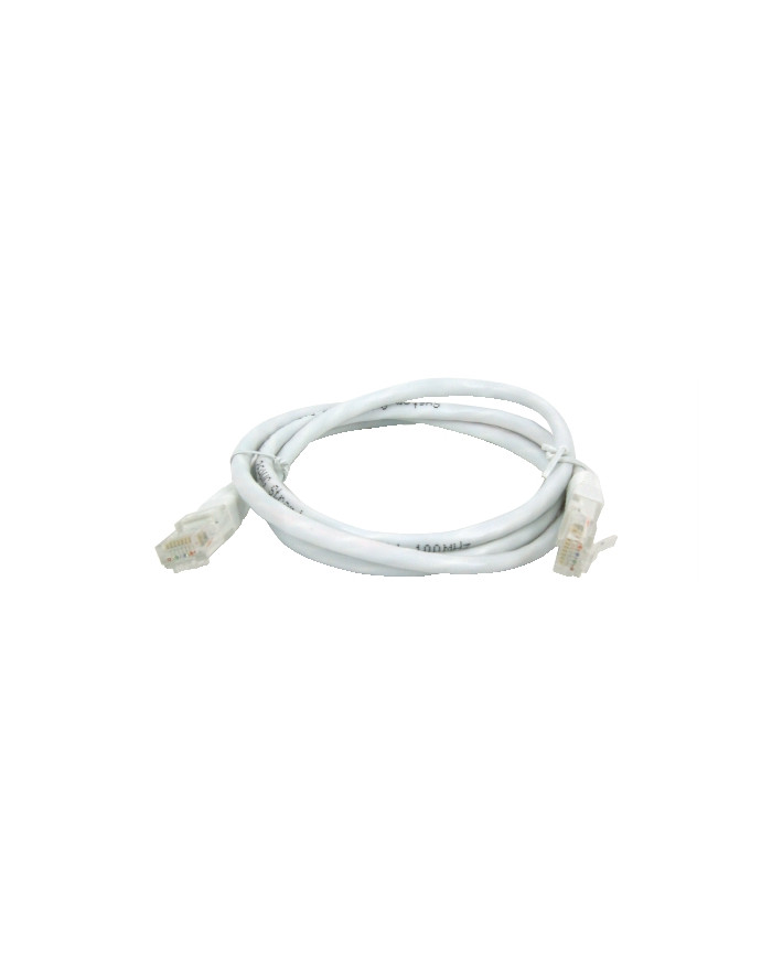 CAVO PATCH UTP CAT. 5 CON 2 SPINE RJ45 0.5MT BIANC