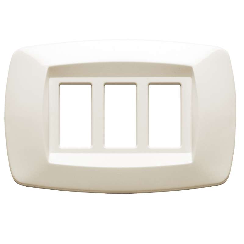 PLACCA MODI 3 POSTI AVORIO