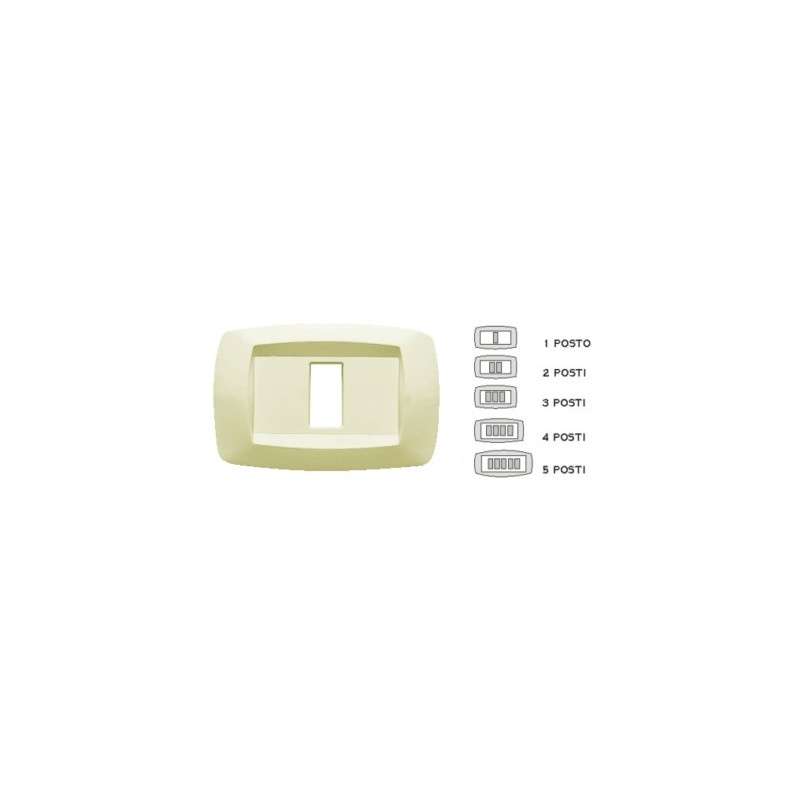 PLACCA MODI 4 POSTI AVORIO