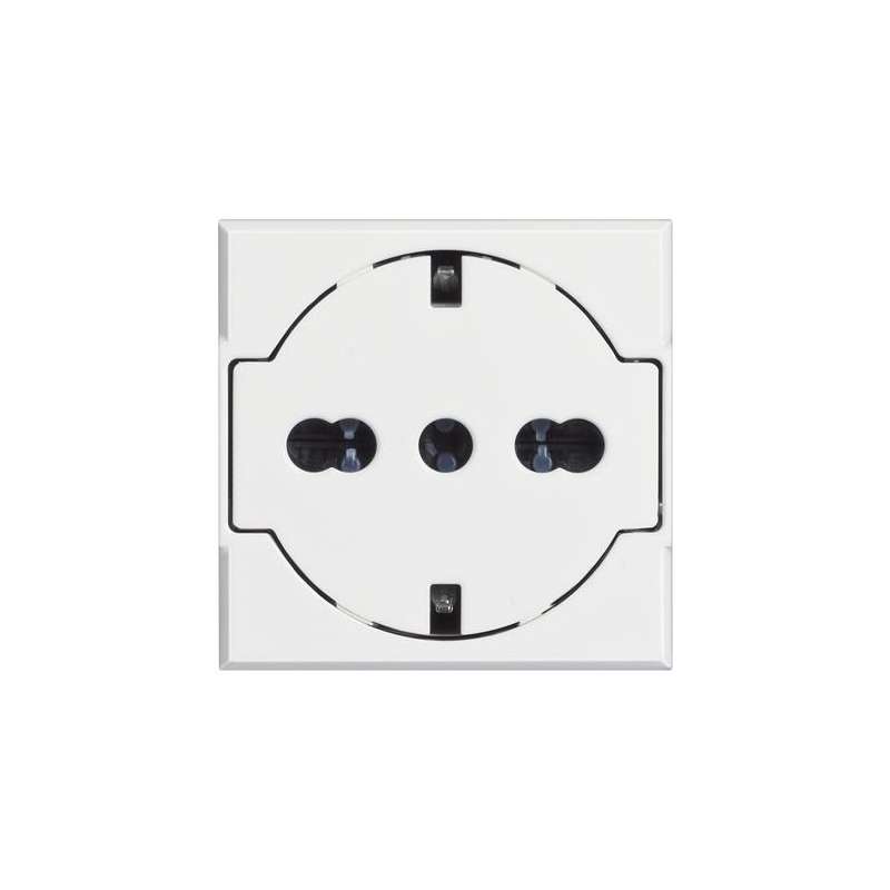 PRESA SCHUKO 2P+T 16A 250 VAC BIANCA AXOLUTE FLAT