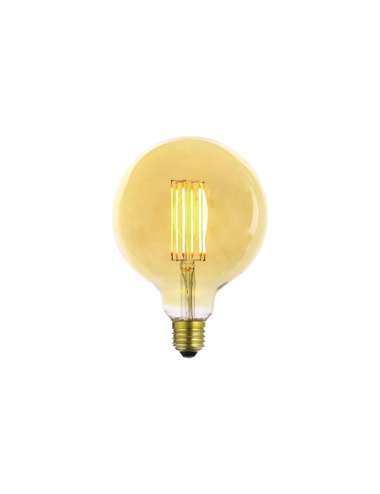 LAMPADA A LED VINTAGE GLOBO 125 E27 6W L.CALDA