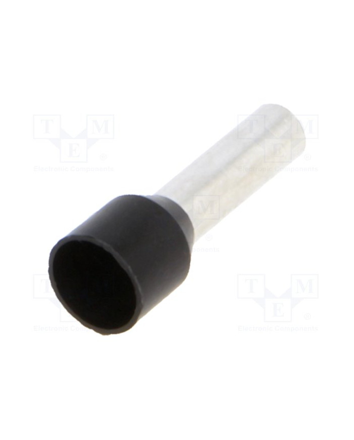 PUNTALINO ISO SEZ. 6 CAVO 6,3 COL. NERO 100 PZ