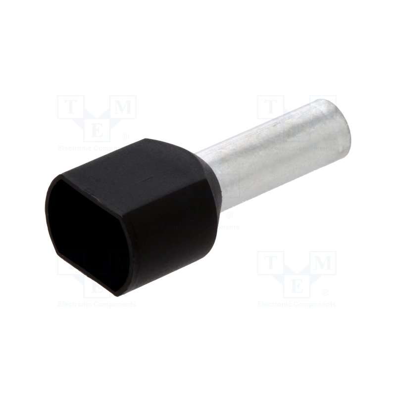 PUNTALINO DOPPIO ISO SEZ.6 CAVO 6,3 COL.NERO 50 PZ