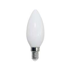 LAMPADA A LED CANDELA MILKY E14 4W LUCE FREDDA