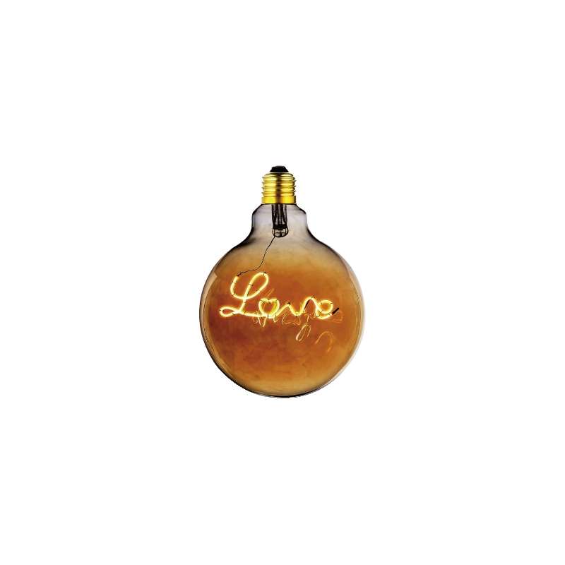 LAMPADA A LED VINTAGE GLOBO LOVE 125 E27 4W L.CALD