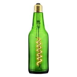 LAMPADA A LED VINTAGE GREEN BEER E27 8W L.CALDA