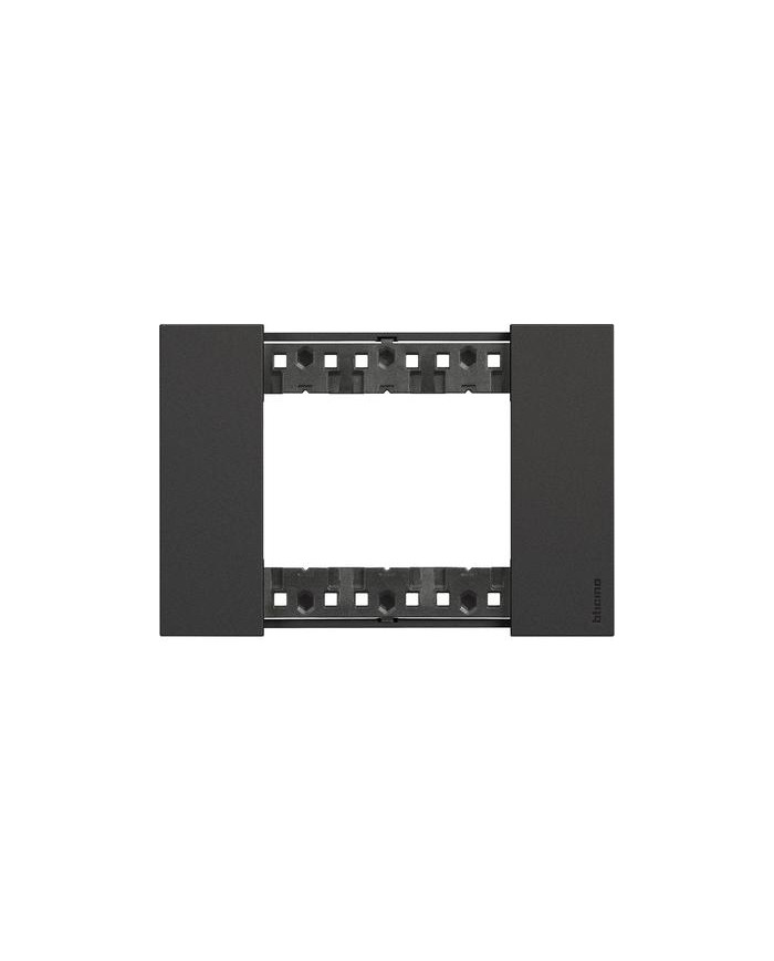 PLACCA 3 MODULI NERO LIVING NOW