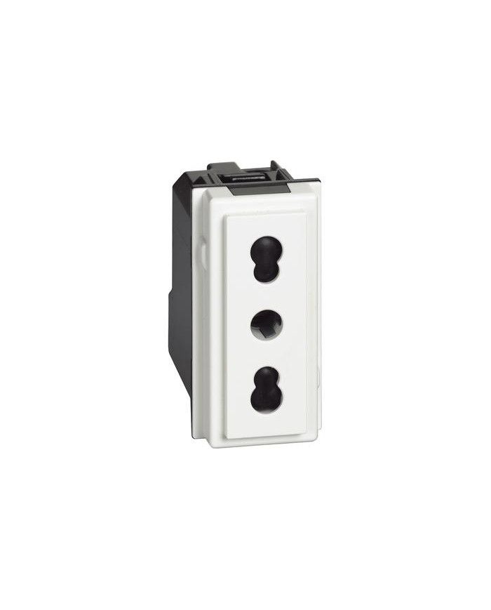 PRESA BIVALENTE 1 MODULO BIANCO LIVING NOW