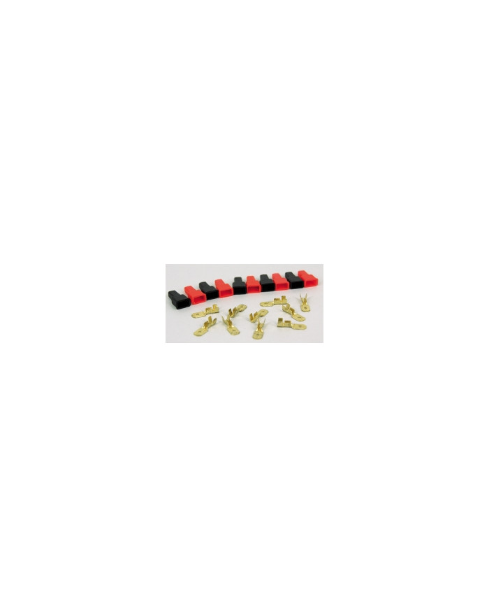 KIT 10 FASTON MASCHIO CON COPRIFASTON PASSO 6,3MM