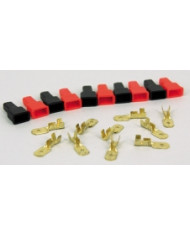 KIT 10 FASTON MASCHIO CON COPRIFASTON PASSO 6,3MM