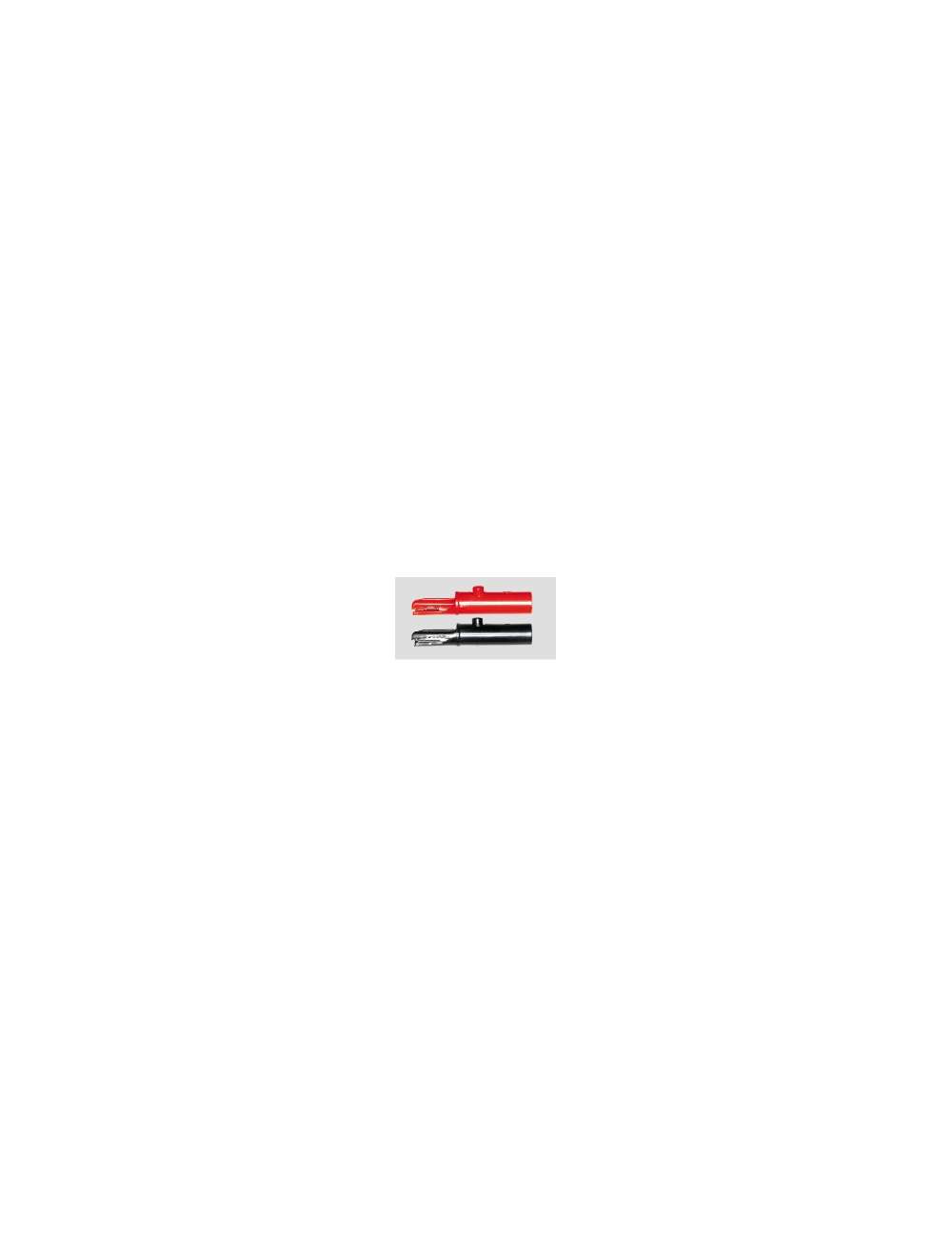 PINZA A COCCODRILLO ISOLATA CON PRESA 4MM NERA